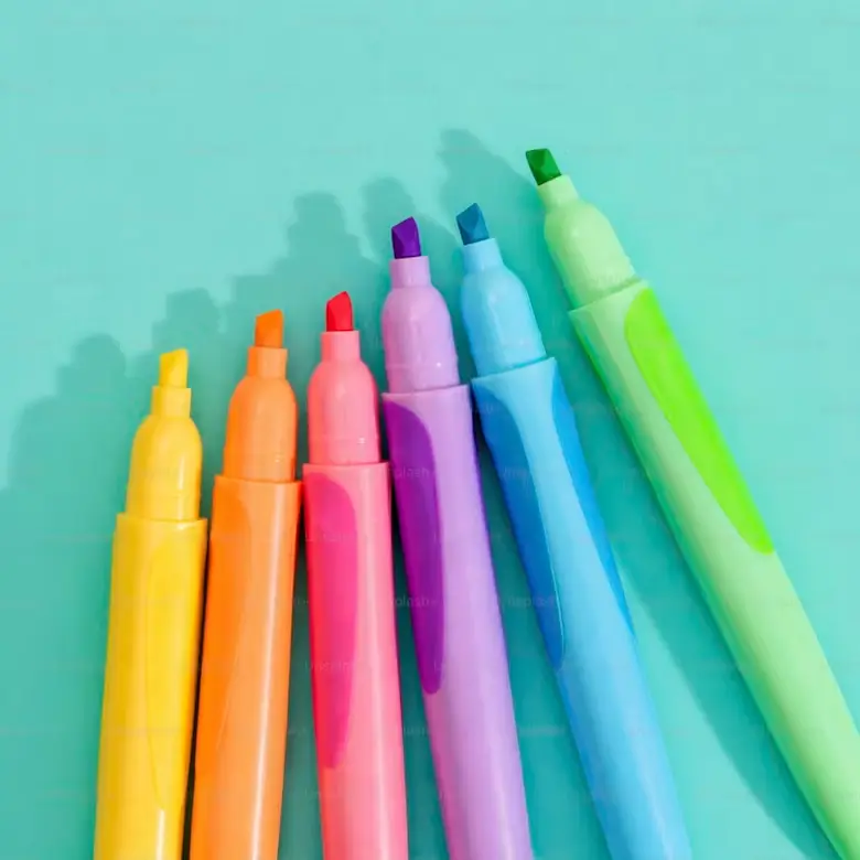 Gel Pen Set of 10 - front view