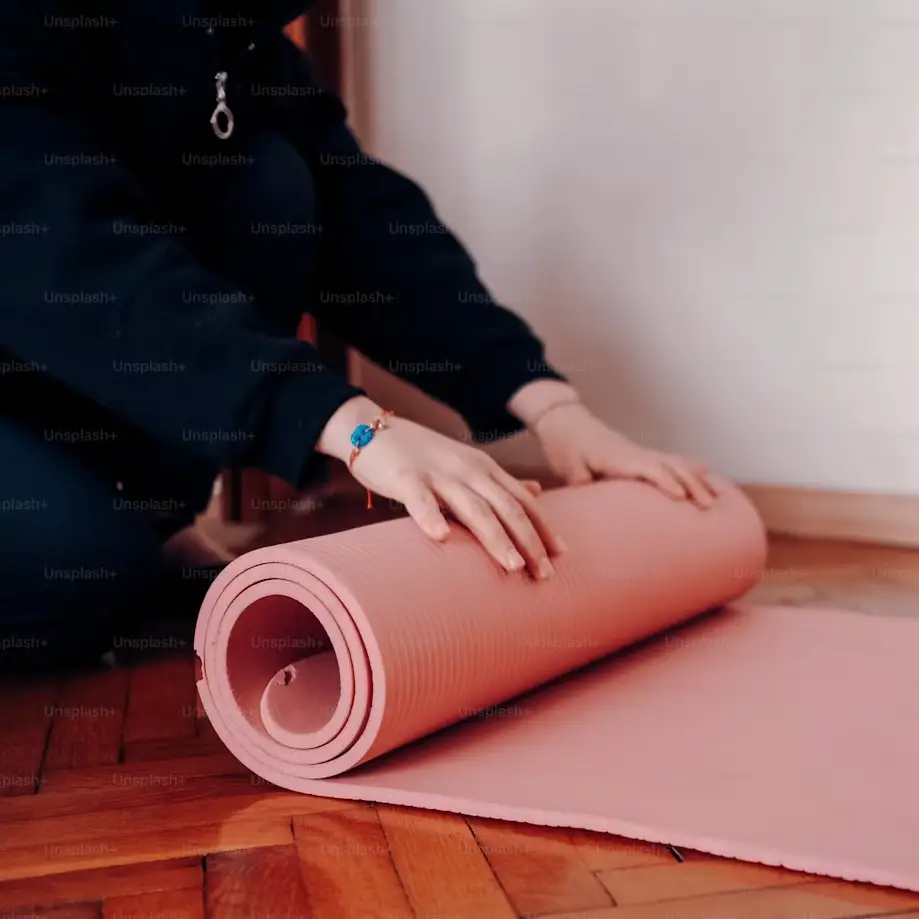 Non-Slip Yoga Mat - front view